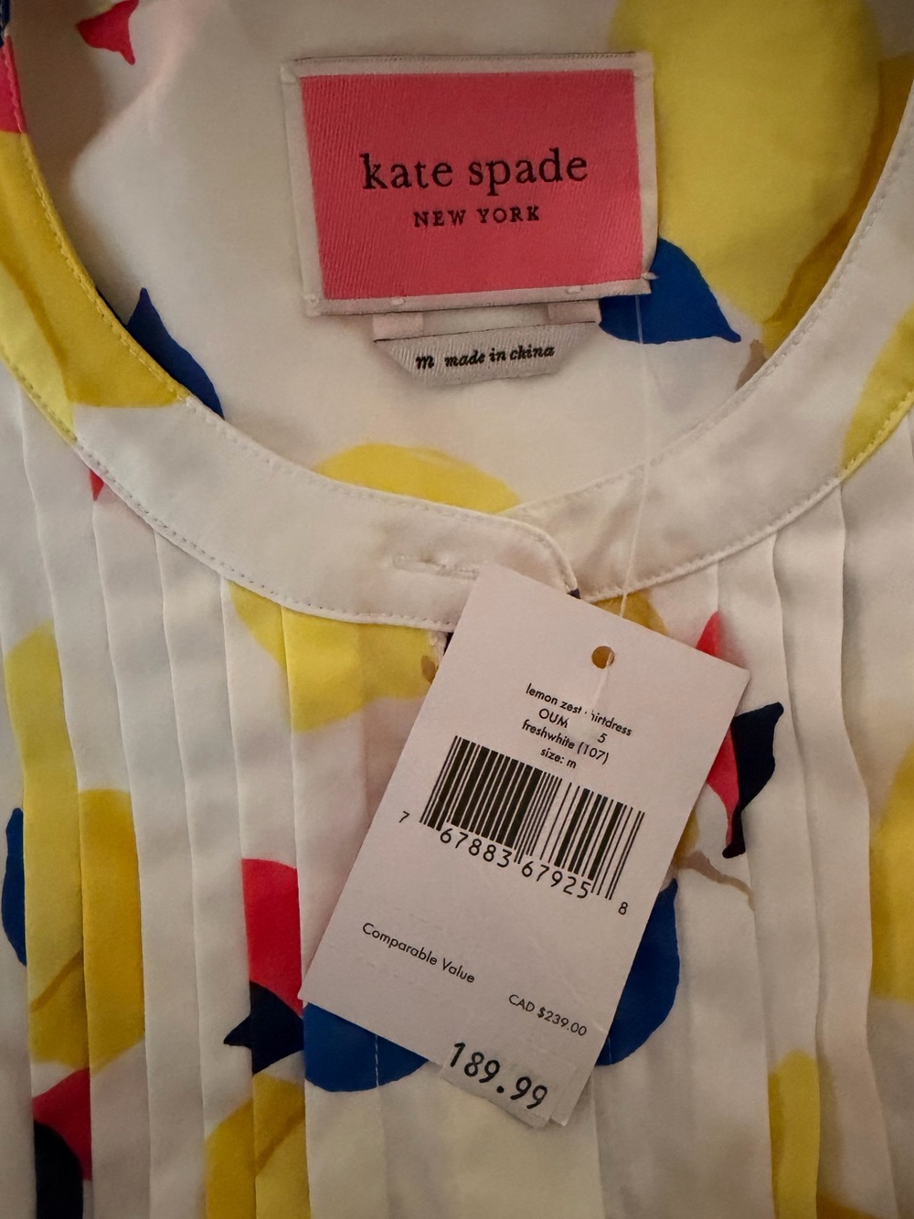 kate spade Floral Dot Print women’s One-Piece - Yellow & Multicolor